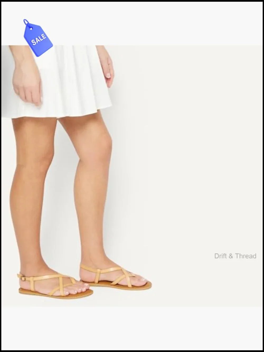Strappy Slide Sandals with Padded Insole Adjustable Ankle Strap Faux Leather